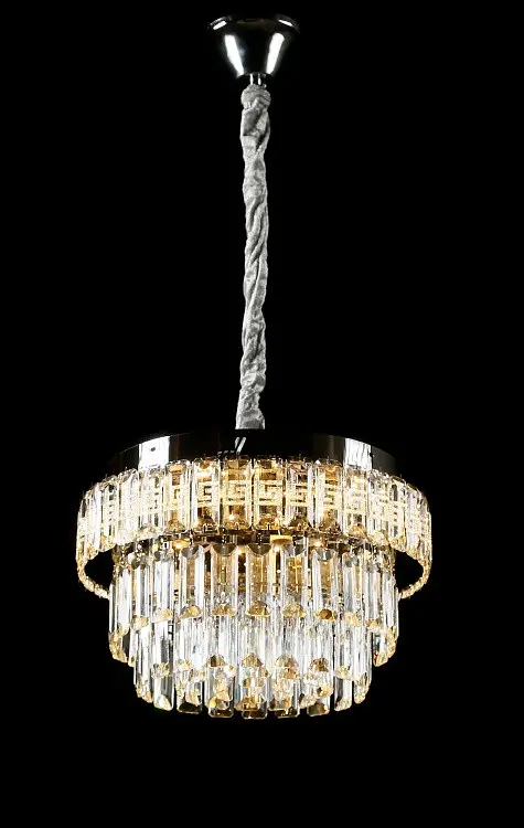 Хромована кришталева світлодіодна люстра Splendid Ray L2211/400/4+LED (CR), 40 см на 4 лампи E14 з LED-підсвічуванням - фото 3