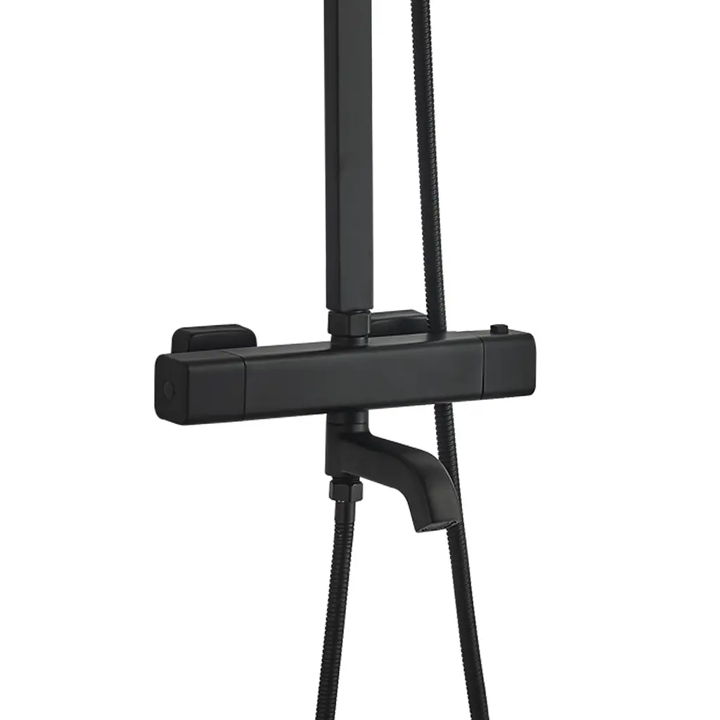 Душова система Globus Lux Termostatic Q VAN-GLQ-0041T-BB, Чорний матовий - фото 2