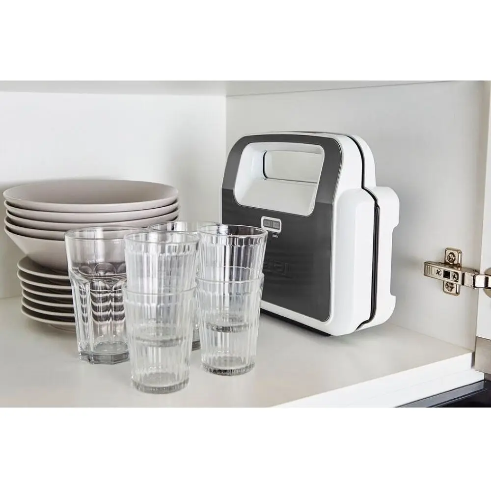 Мультимейкер Tefal Snack XL 850 Вт тефлон 3 пластины корпус пластик бело-черный (SW701110) - фото 17