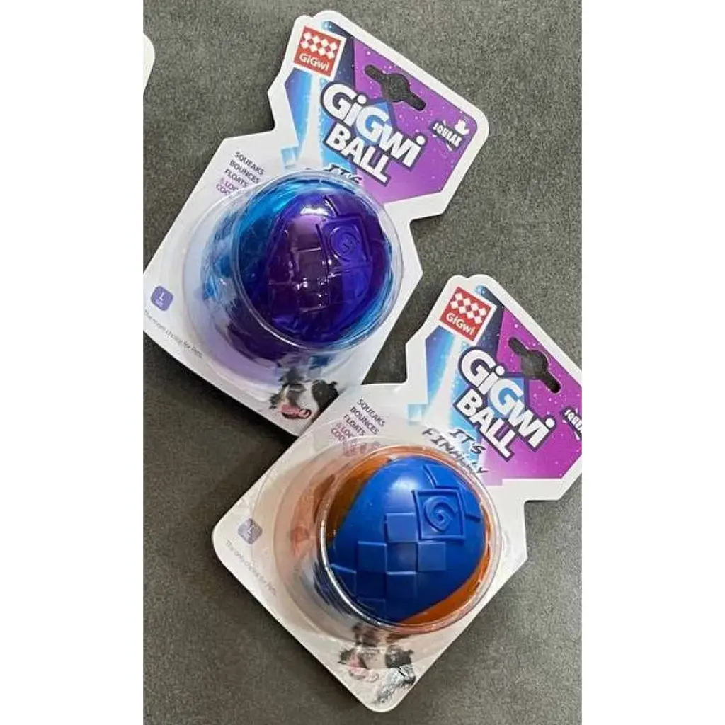 Іграшка для собак М'яч дентал GiGwi Ball L гумовий зі звуком 7 см (34180) - фото 2