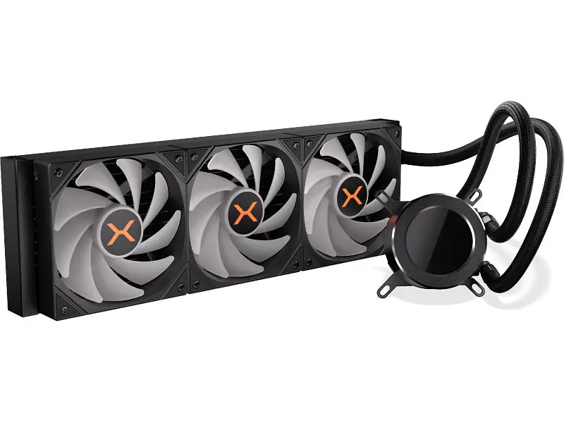 Водяне охолодження Krux HydroGlance 360 ARGB LCD Black (KRXE004) - фото 2