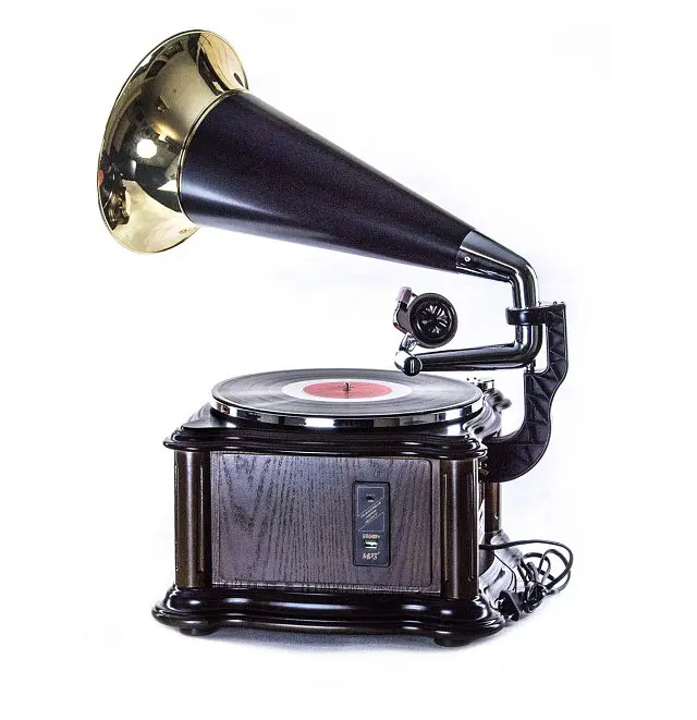 Ретро програвач і радіо Daklin Лондон (вініл/USB/FM/CD) натуральний дуб (RP-013B) Грамофон - фото 3