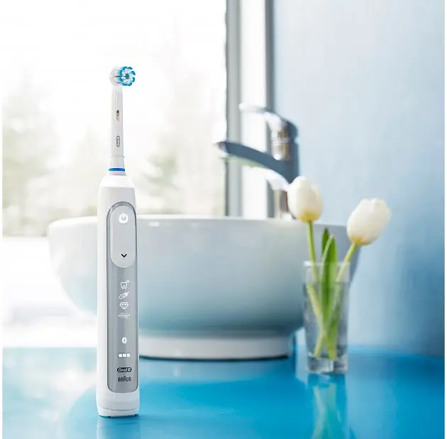 Електрична зубна щітка Oral-B Genius 8000, серебристый - фото 8