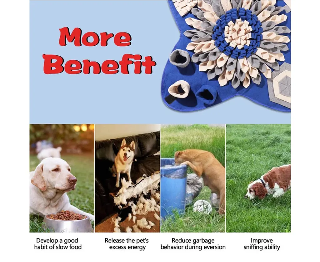 Килимок для нюхання для собак Derby Pet Shuffle Mat blue - фото 3