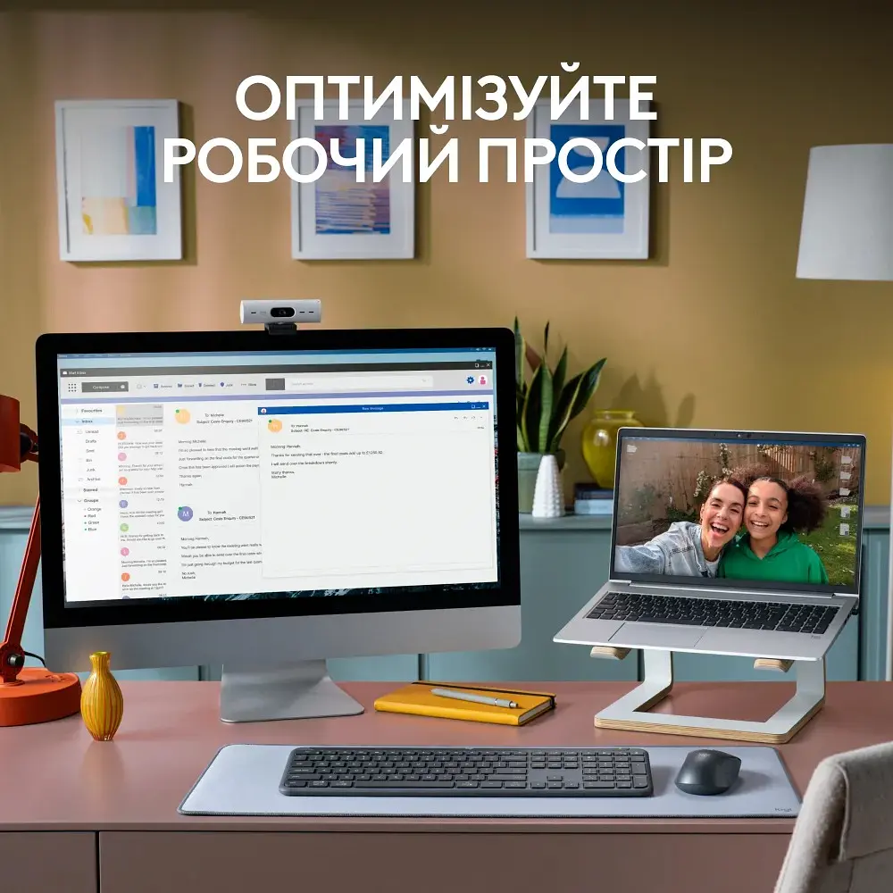 Комплект (клавіатура, миша) бездротовий Logitech Signature Slim Combo MK950 Graphite (920-012490) - фото 5