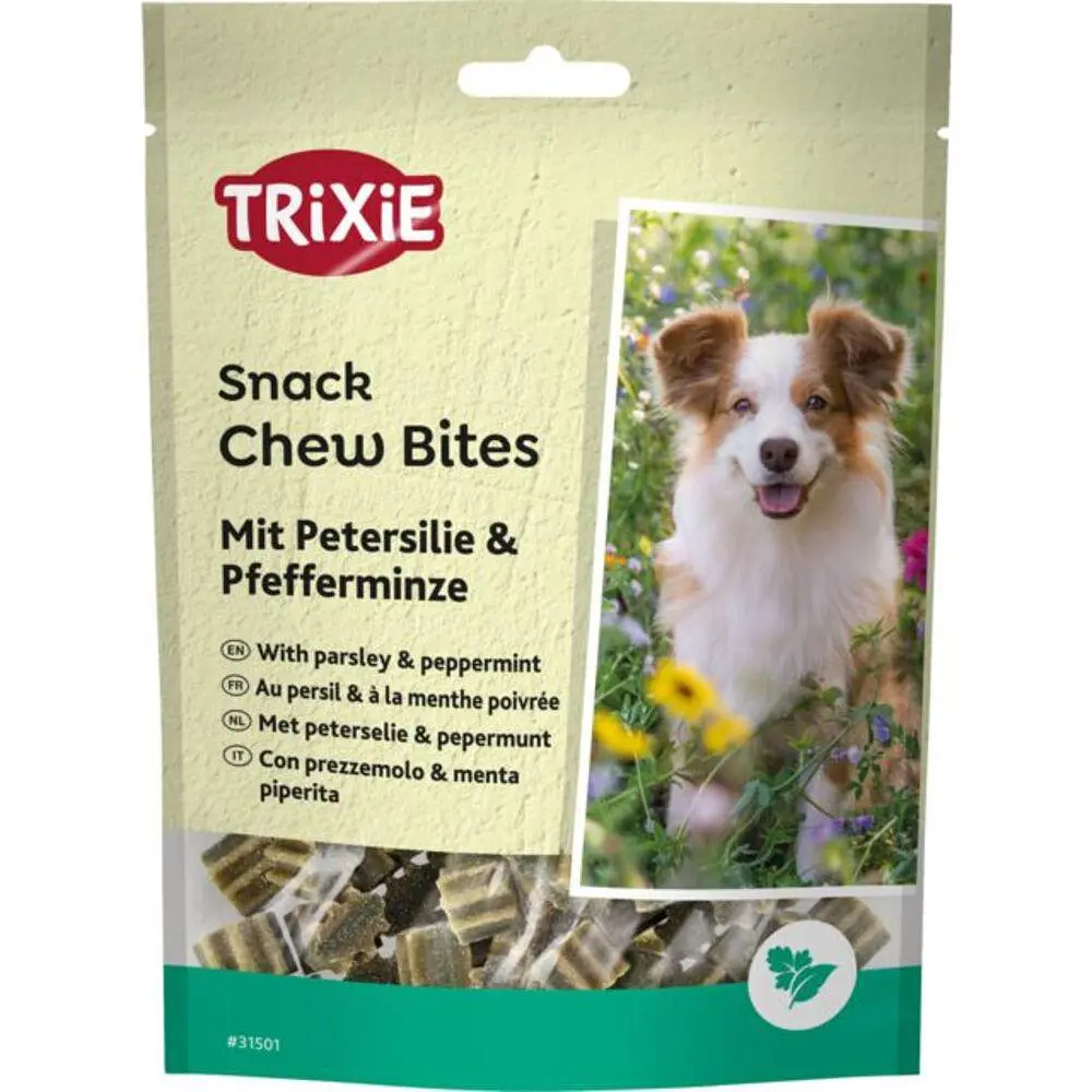 Ласощі Trixie Denta Fun Chew Bites для собак шматочки з петрушкою та м'ятою 150 г (арт.31501)