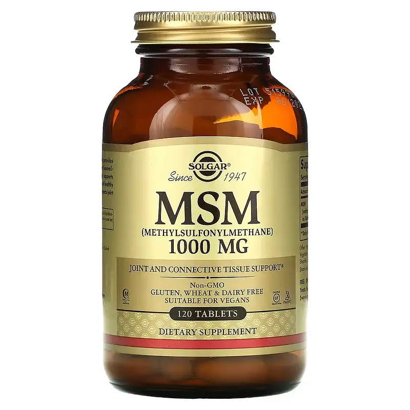МСМ (Метилсульфонілметан) MSM 1000 мг - 120 таблеток