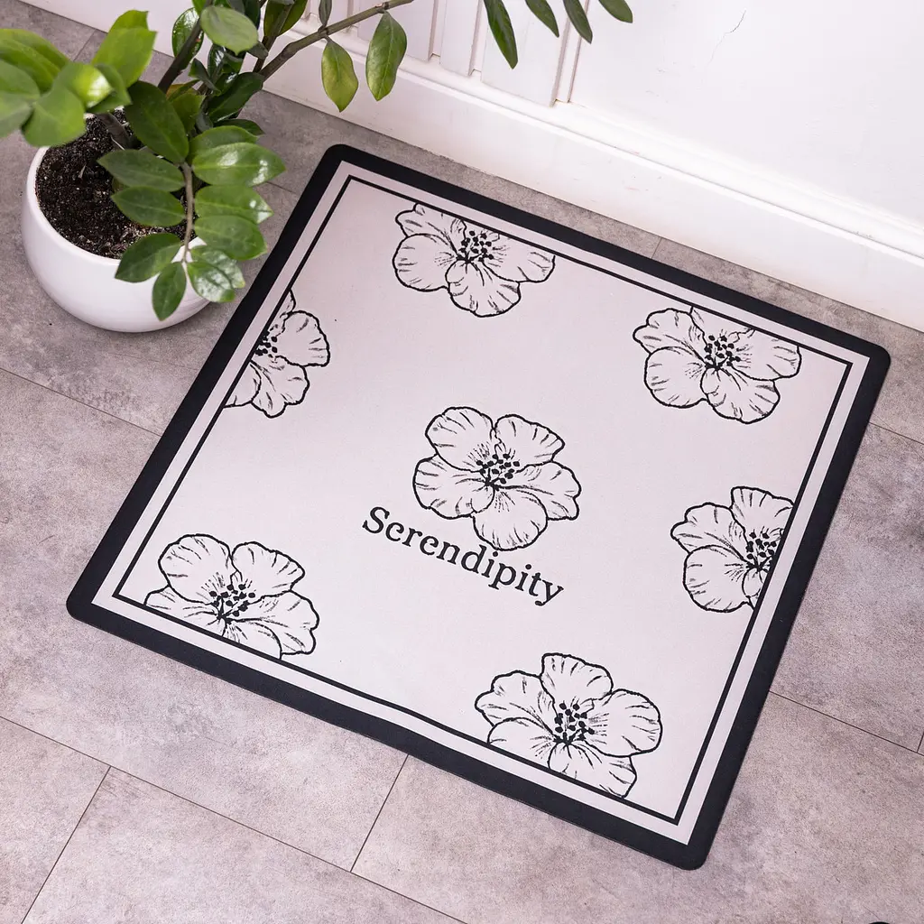 Защитный коврик для стиральной машины из диатомита Serendipity 58×58 (см) коврик для ванной комнаты Yiwu HP-42-17 - фото 2