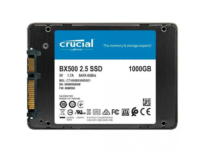 SSD-накопичувач Crucial BX500 1 TB (CT1000BX500SSD1) - фото 2