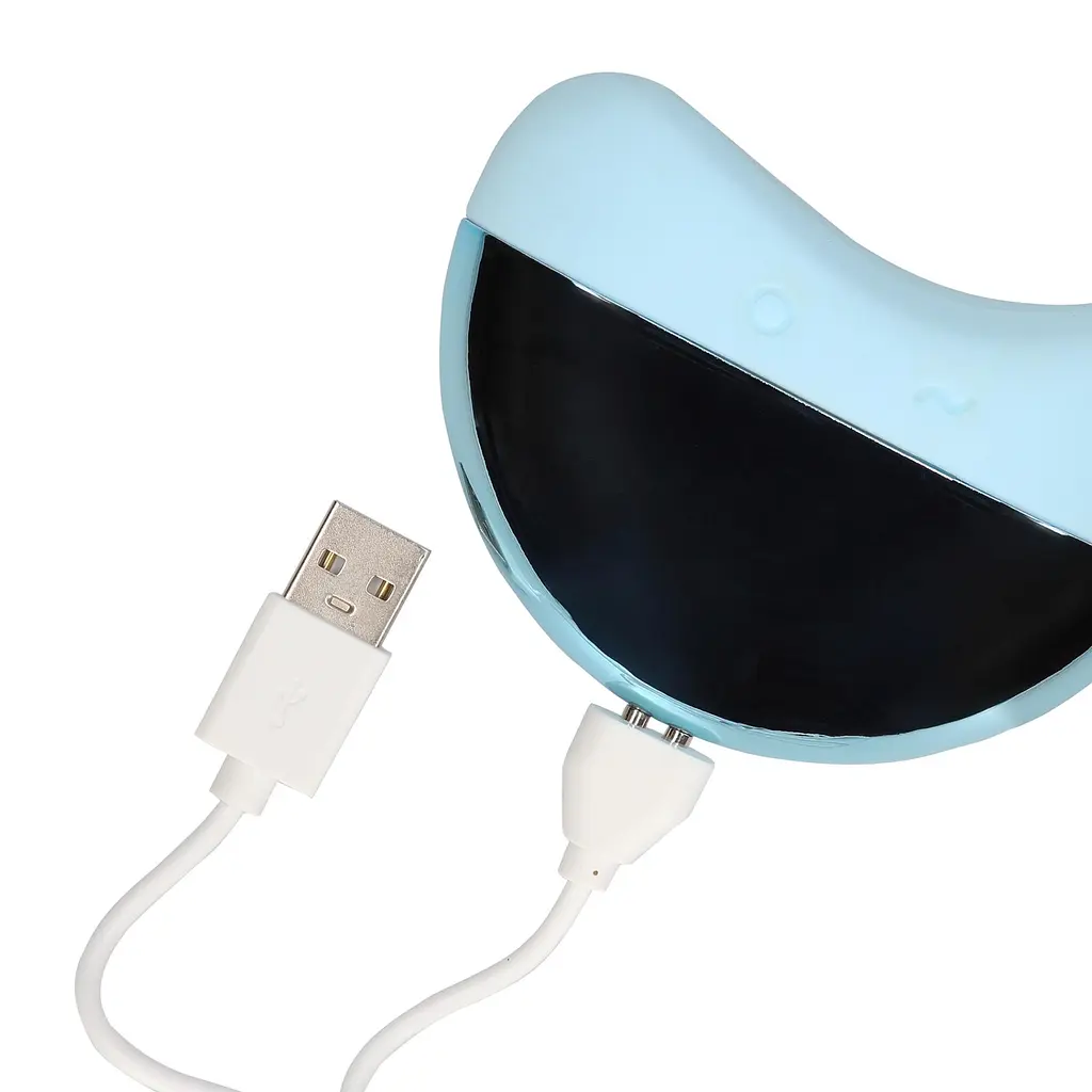 Вибратор для клитора Loveline Pulse Wave Clitoris голубой - фото 5