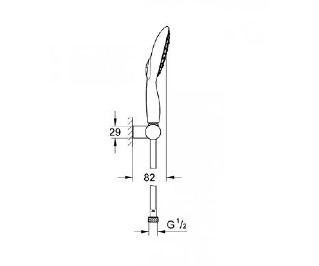 Душовий гарнітур Grohe Power & Soul 27742000, Хром - фото 2