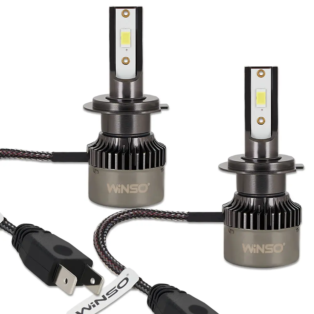 Автолампа Winso LED H7 12/24V 50Вт 5000Лм 6500K CSP3570 2 шт. (794700) - фото 3