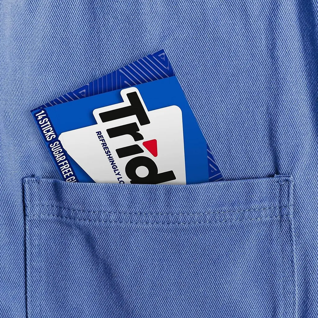 Жувальна гумка Trident Perfect Peppermint Sugar Free Gum 14 стіків - фото 4
