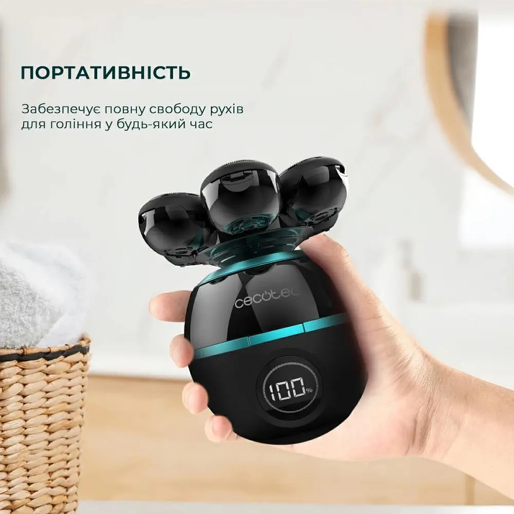 Електробритва CECOTEC Shamers Bamba PrecisionCare Skull Shaver Black - фото 4