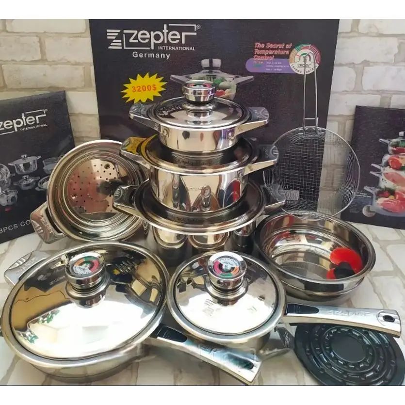 Універсальний набір посуду з багатошаровим дном XPRO Zepter 18 предметів (24749-Zepter_3432) - фото 2