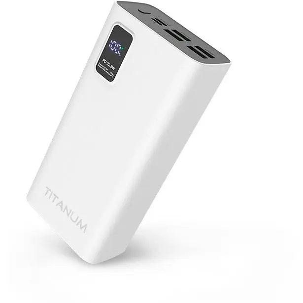Повербанк Titanum 728S 30000 mAh 22.5W White  (TPB-728S-W) - фото 3