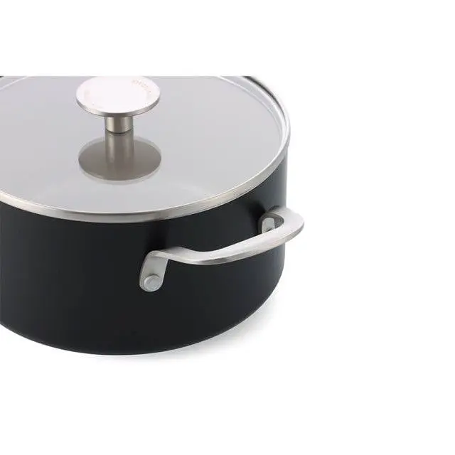 Сотейник з кришкою KitchenAid АС, 28 см, 4,28 л, з керам покриттям, матовий чорний (CC010431-001) - фото 3