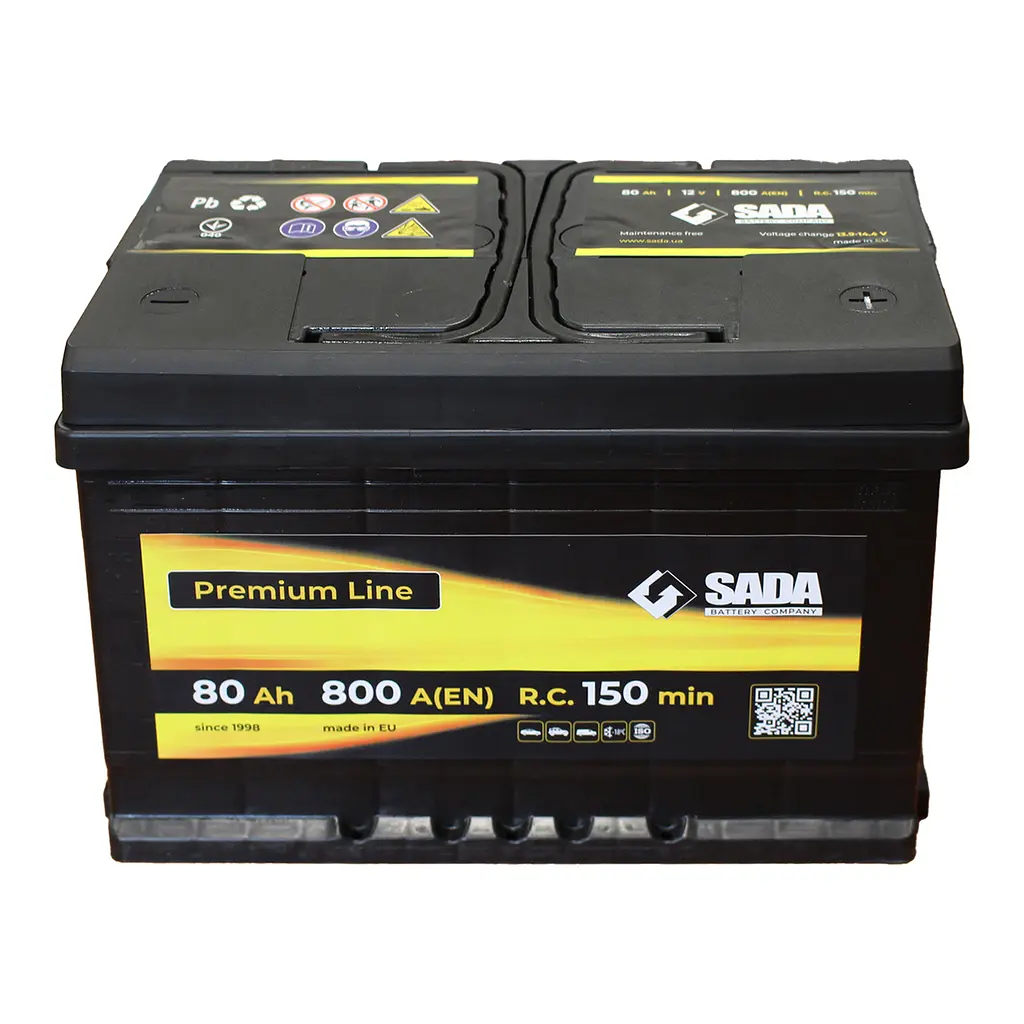 Стартерная батарея 80Аз SADA Premium Line SMF 80Ач, 800А - фото 2