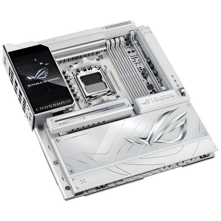 ASUS Материнська плата ROG CROSSHAIR X870E GLACIAL sAM5 X870E 4xDDR5 M.2 USB Type-C Wi-Fi BT E-ATX білий - фото 8