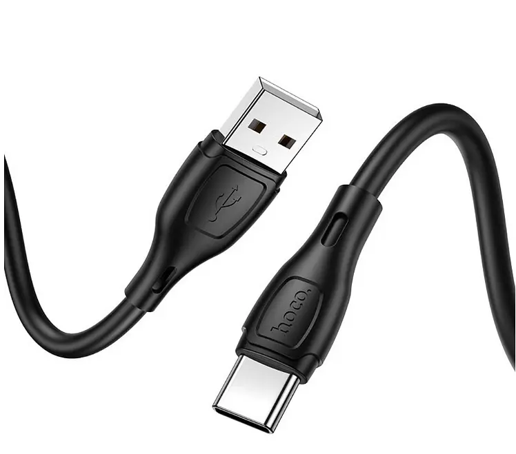 Кабель Hoco X61 Ultimate silicone charging data cable for Type-C Black