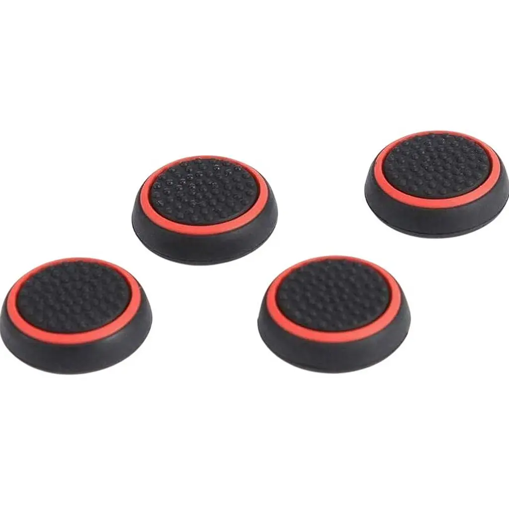 Накладки на стіки Thumb Grips 4-pack для PS4/PS5/Xbox Black Red [140709] - фото 2