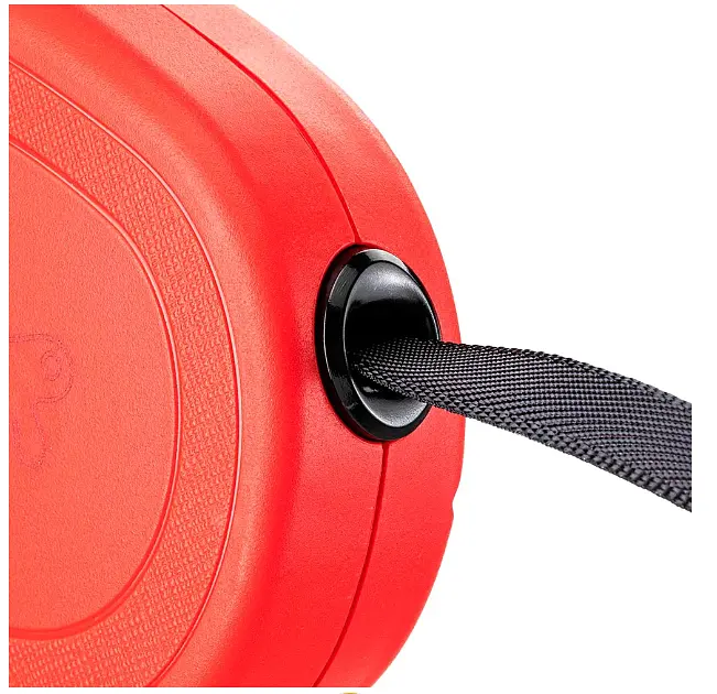 Повідець-рулетка для собак Ferplast Flippy One Cord M до 25 кг червона стрічка 5 м 75093222 - фото 3