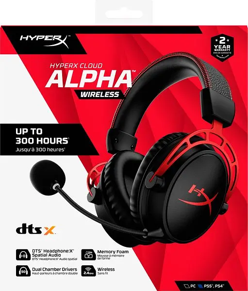Гарнитура HyperX Cloud Alpha WL Black/Red (4P5D4AA) - фото 10