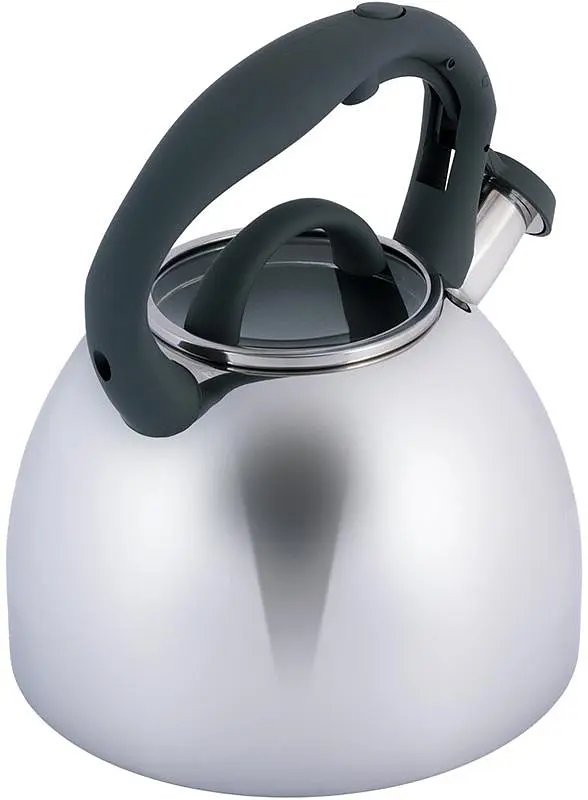 Чайник Whistling Kettle 2.7л зі свистком та скляною кришкою Kamille Ø20х23 см kuh0011104 - фото 4