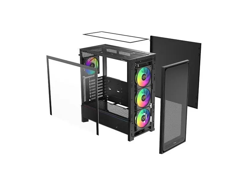 Корпус OCYPUS Delta C70 ARGB Black (DELTA-C70-BKG400XX-GL) - фото 8