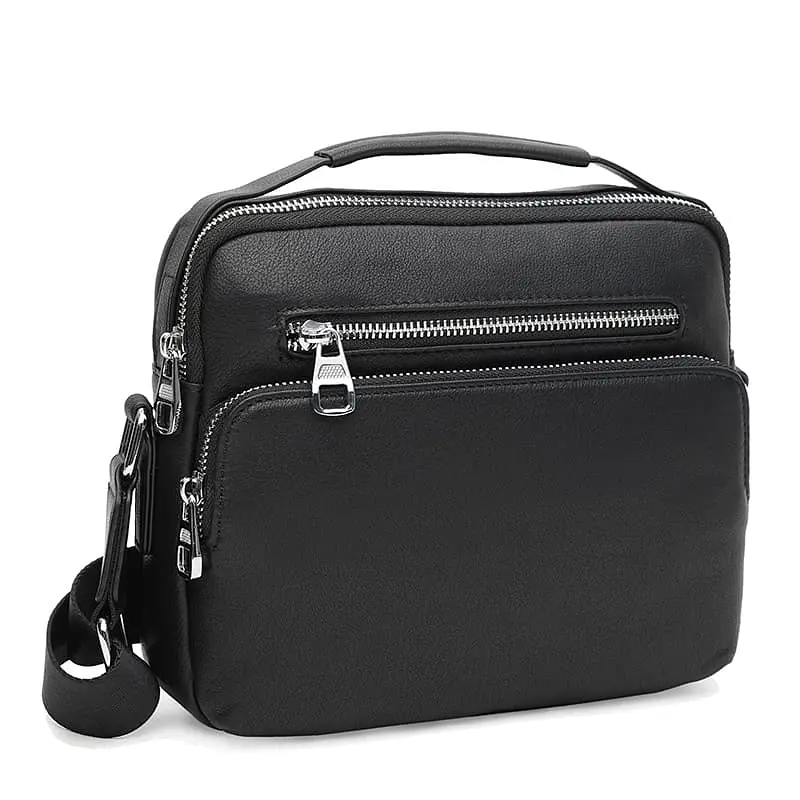Чоловіча сумка Ricco Grande K12001-2bl-black 22х19х8 см Чорний