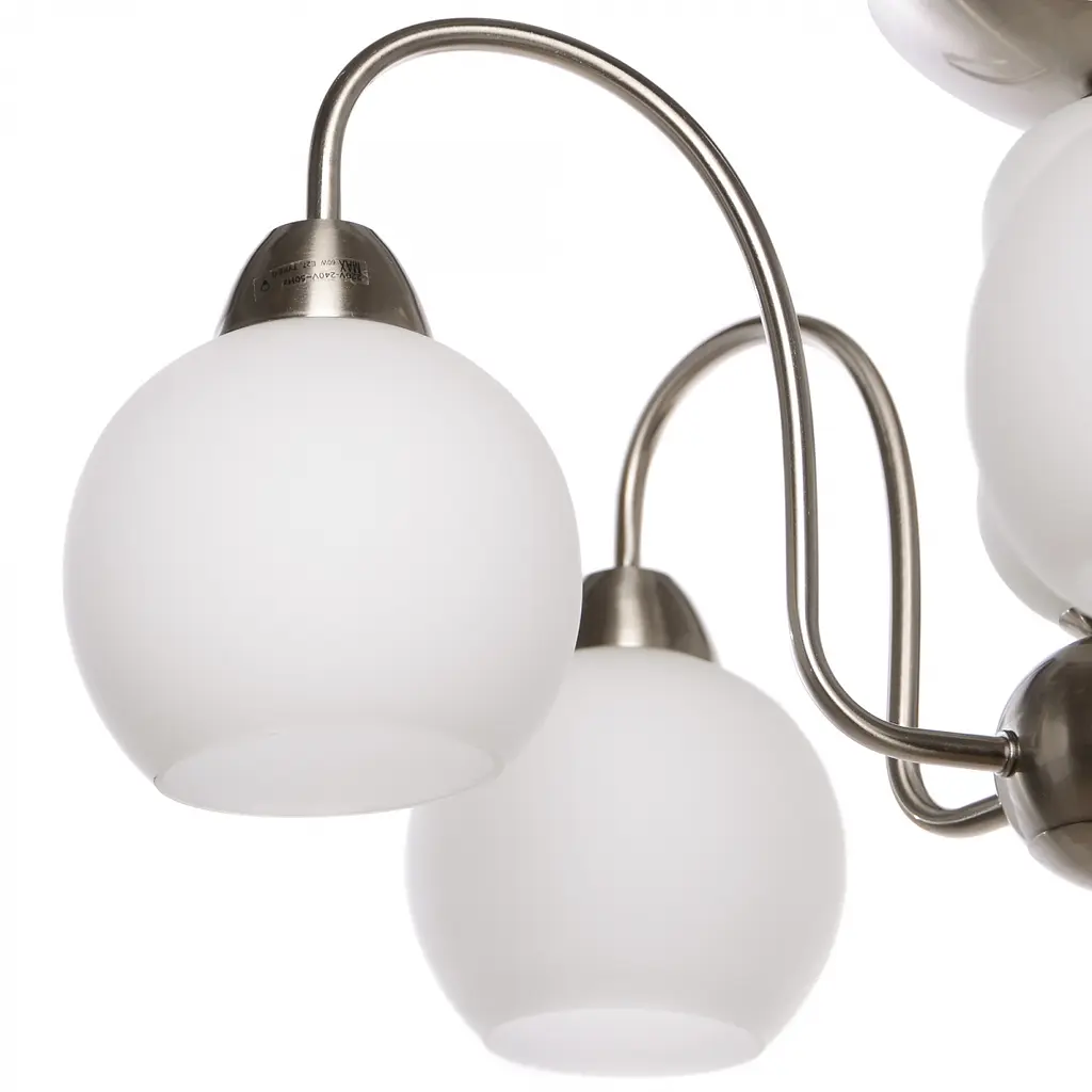 Люстра потолочная Brille с абажуром с пультом LED E27 60W PN (LK-265C/5) - фото 5