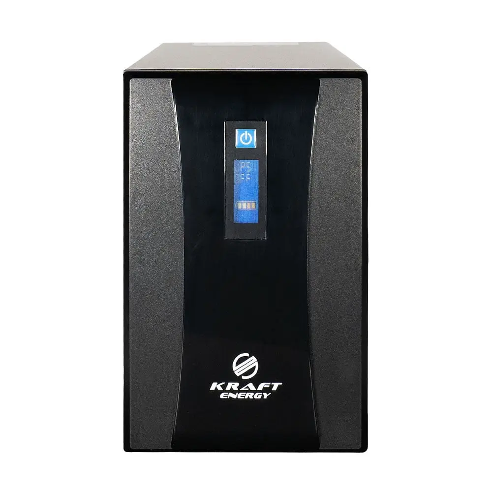 Джерело безперебійного живлення KRF-1500VA/900W(LCD) UPS Kraft (42-00003) - фото 2