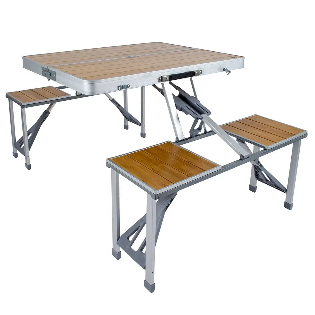 Стіл Bo-Camp Bamboo Brown/Silver (1404800) - фото 11