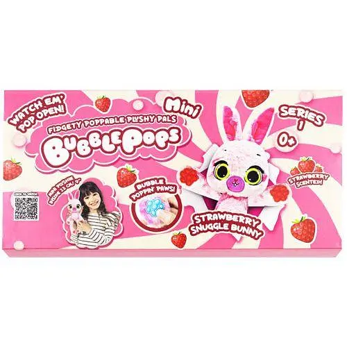 М’яка іграшка з ароматом "Bubble Pops міні. Полуничне зайченя" (20 см) Bubble Pops (253615) - фото 2