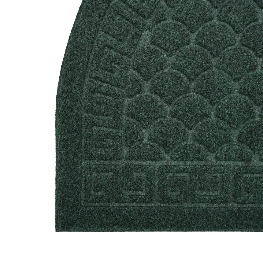 Килимок придверний Eco Fabric Луска півколо без кромки смарагд 40 х 60 см (4060-021) - фото 8