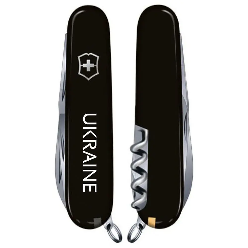 Ніж Victorinox Spartan Ukraine Black "Ukraine" (1.3603.3_T0140u) - фото 2