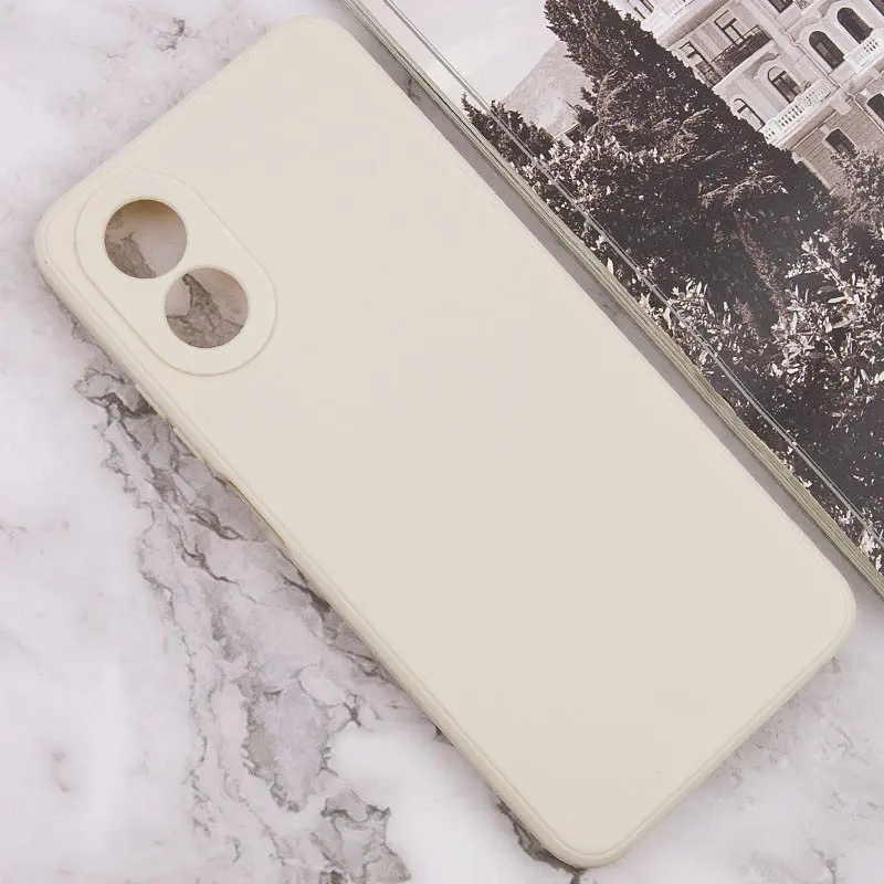 Силіконовий чохол Candy Full Camera для Oppo A38 / A18 Бежевий / Antique White - фото 2