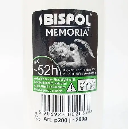 Свічка тривалого горіння Bispol Memoria аварійне світло 52 годин 1 шт - фото 3