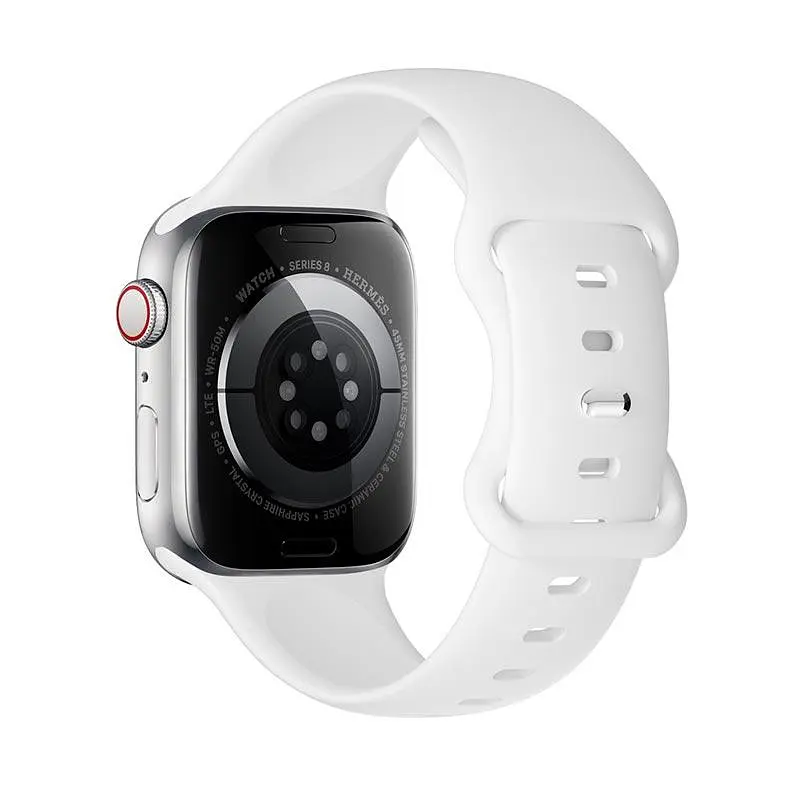Ремінець для смарт-годинника Hoco iWatch WA15 Flexible series 8-character buckle solid color silicone strap (42/44/45/49 мм) - фото 6