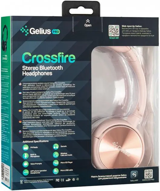 Наушники Gelius Pro Crossfire GP HP-007 Pink - фото 7