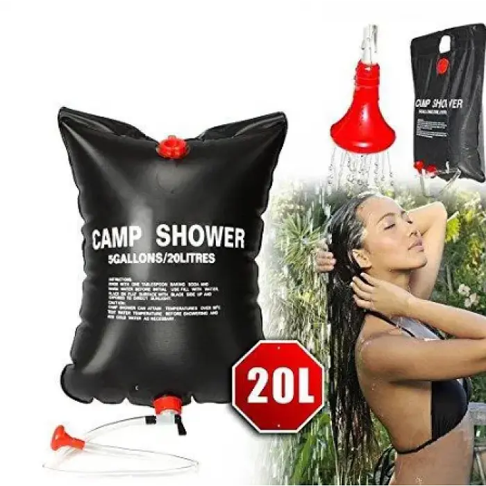 Туристичний душ Camp Shower 20 л, переносний кемпінговий душ із ПВХ, 41×60 см, 250 г - фото 4