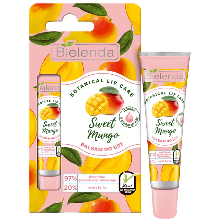 Бальзам для губ Bielenda Botanical Lip Care Солодкий Манго 10 г - фото 2