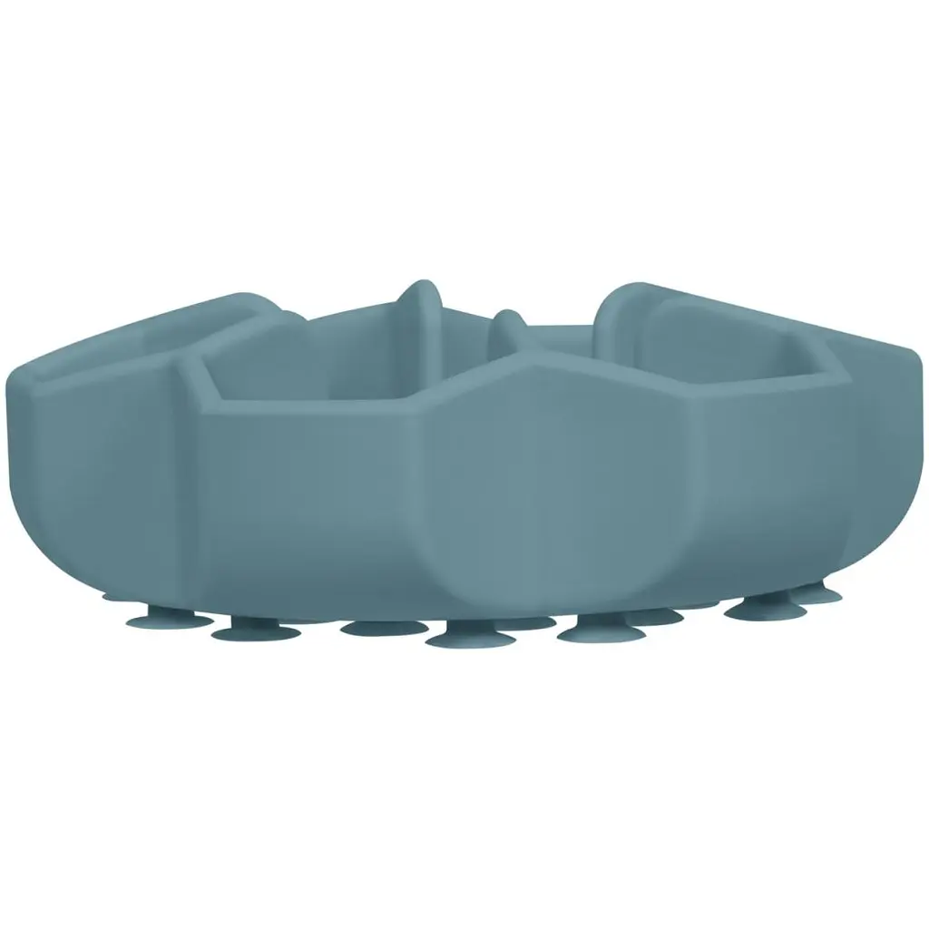 Миска собак та котів Waudog Silicone для повільного харчування 450 мл сіра - фото 3