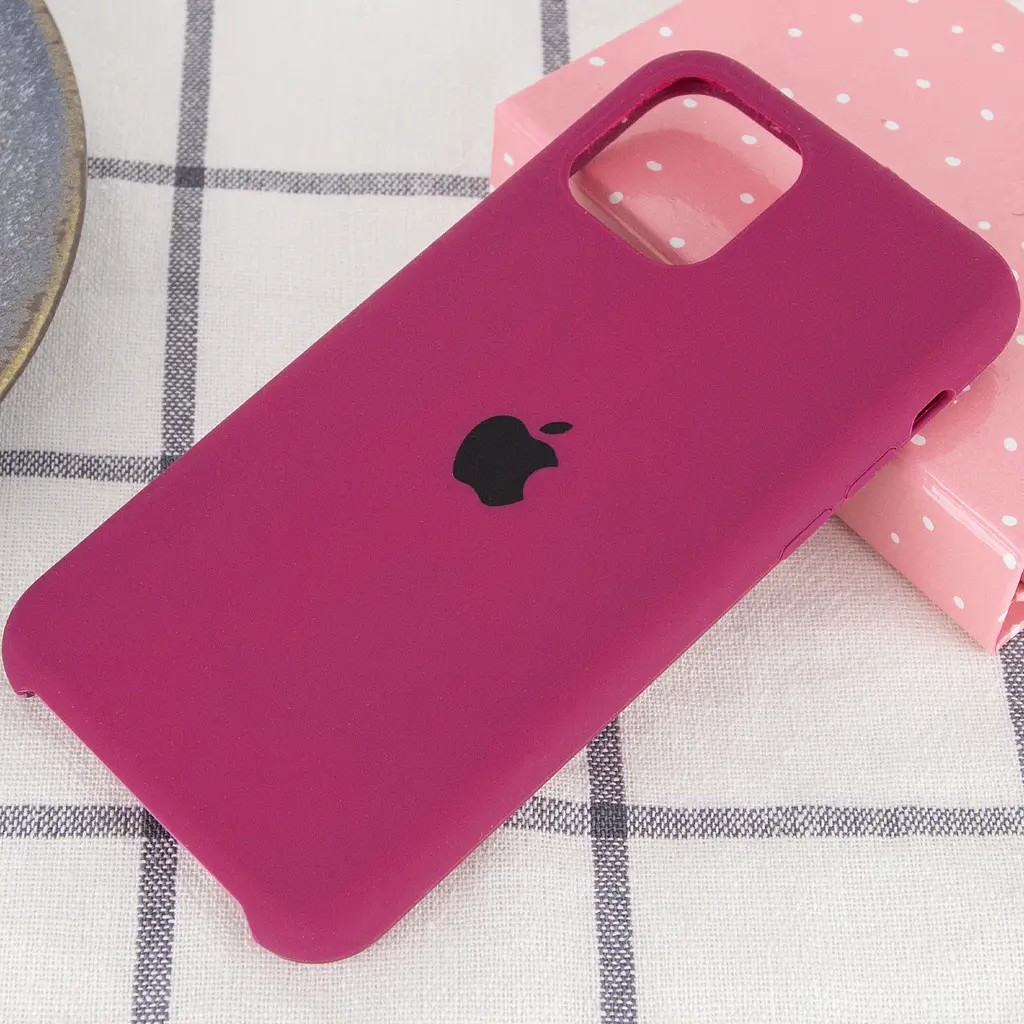 Чехол Silicone Case AA для Apple iPhone 11 Pro 5.8" Бордовий / Maroon - фото 2