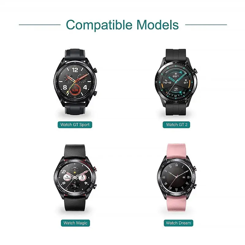 Зарядний пристрій Amazfeel для смартгодинника Huawei GT2/ GT 2e/ GT/ Honor Magic/ Watch 2 42 46 мм Black - фото 8