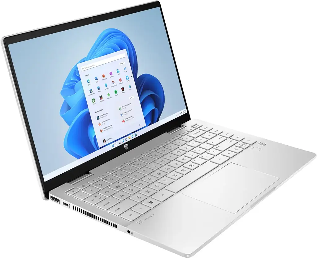 Ноутбук HP Pavilion x360 14-ek1003ua 14' FHD IPS Touch, Intel i3-1315U, 8GB, F256GB, UMA, DOS, сріблястий (826T1EA) - фото 2