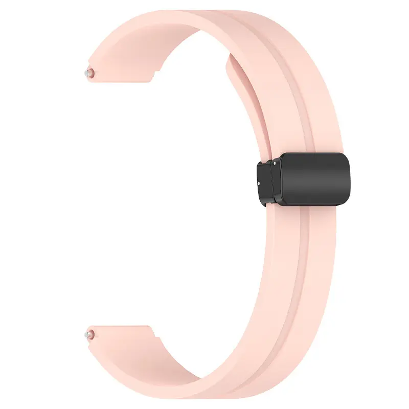 Ремінець Line Magnetic для Xiaomi Mi Band 9/8/10 Рожевий / Pink - фото 2