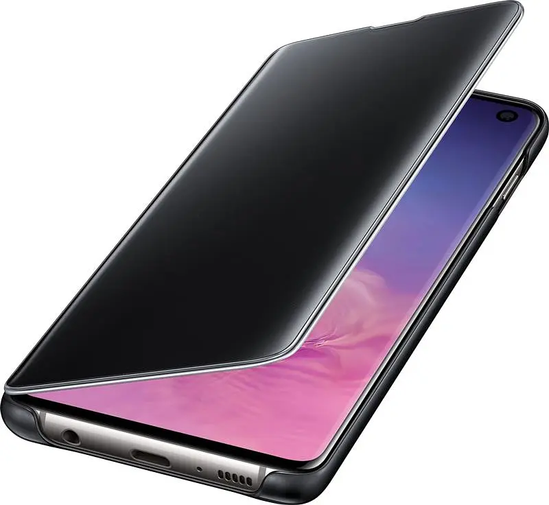 Чохол-книжка Samsung Clear View Cover для Samsung Galaxy S10 SM-G973 Black (EF-ZG973CBEGRU) - фото 4