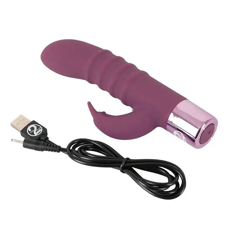 Вібратор-кролик Orion Elegant Series Rabbit Vibe Елегантний, 16х3.2 см фіолетовий - фото 2
