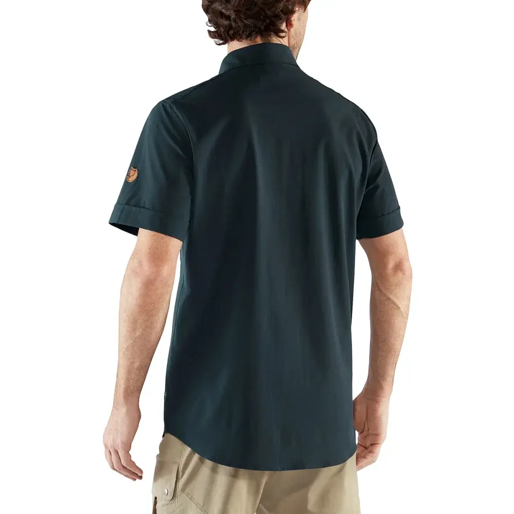 Сорочка Fjallraven Abisko Trekking Shirt SS XXL Dark Navy - фото 4